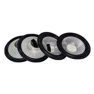 4 pz Cono midwoofer fibra composita 3.2" / 82 mm - sospensione in gomma