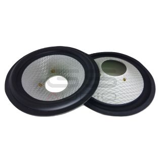 Coppia Cono midwoofer fibra composita 3.8" / 96 mm - sospensione in gomma