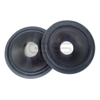 Coppia Cono midwoofer fibra composita 4" / 9.6 cm - sospensione in gomma