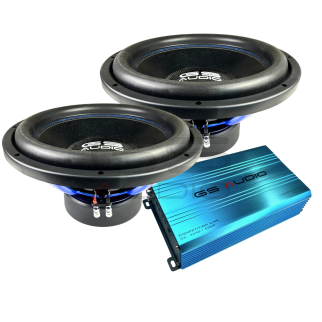 Pacchetto GS Audio 2 subwoofer IRON 15" D1 + 1 amplificatore 3250.1COMP