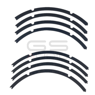 Coppia 450mm bordo FOAM 4settori - per cestello 8 fori - logo GS Audio