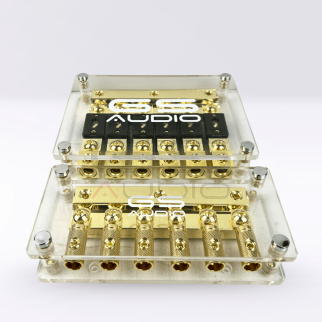 Portafusibile GS Audio ANL IN:3x70 OUT:6x70 | Positivo/Negativo 6 Vie