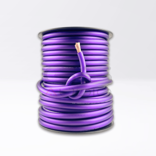 Bobina 50mt - Cavo CCA 1x50mm² (ext 13,8mm Ø) Morbido | Guaina Viola