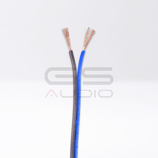 Cavo OFC 100% Rame 2x1,5mm² (ext 3x6,2mm Ø) Morbido | Guaina Blu/Nera (al metro)