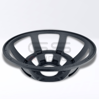 Cestello Nero Ruvido 6 Razze Alluminio - 18"/46cm | Per Spider 10"/253mm