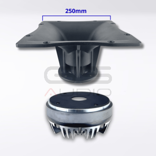 GS Audio DR50F - Driver 1.3-10kHz, 8 Ohm, 190 WRMS – Viti 4x102mm | Tromba Opzionale 250x250