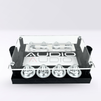 Portafusibili 4 connessioni ANL con Cover Plexiglass per car audio | GS Audio
