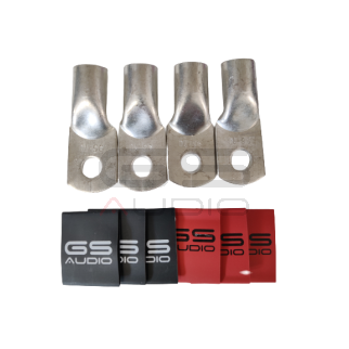 KIT 4 pcs occhielli - a scelta - 25/50/70/95 mmq piu termo-restringente Gs Audio