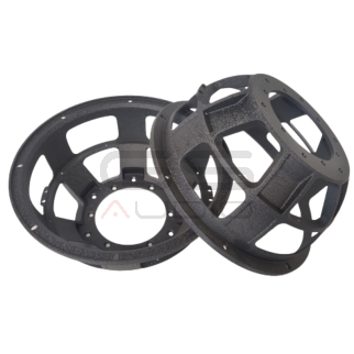 CESTELLO NERO RUVIDO TC 12"/ 300mm - spider 10"/ 250mm per alta escursione