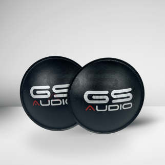 Coppia Parapolvere Ø120mm Carta Pressata Extra Resistente con logo per Subwoofer