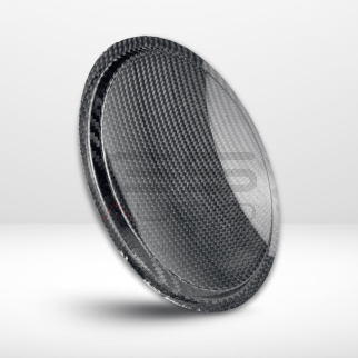 Parapolvere Concavo in Carbonio GS Audio - Diametro 180mm