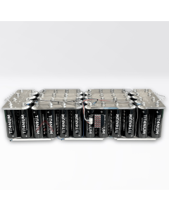 Batteria 320Ah TITANIUM 14V - 48 Celle LTO con BMS e Barre - 82x27x21cm