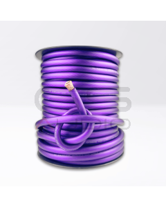 Bobina 50mt - Cavo CCA 1x80mm² (ext 16,5mm Ø) Morbido | Guaina Viola 