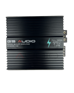 Gs Audio Amplificatore Full-Range GS-2400.1 SQ - 1*2400 Wrms @1ohm